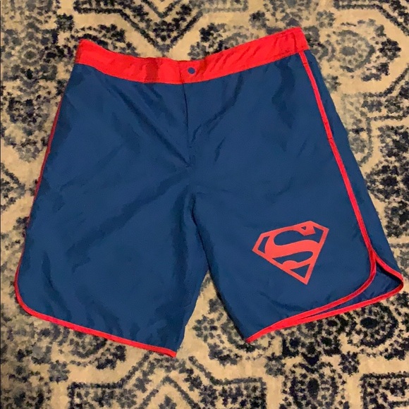 DC Comics Other - Superman Swim Trunks shorts Mens XL W 38